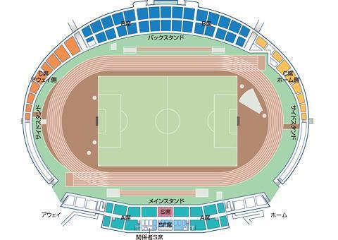 座席表予想図 北九州市本城公園 きたきゅうしゅうしほんじょうこうえん 座席表予想図 アリーナ